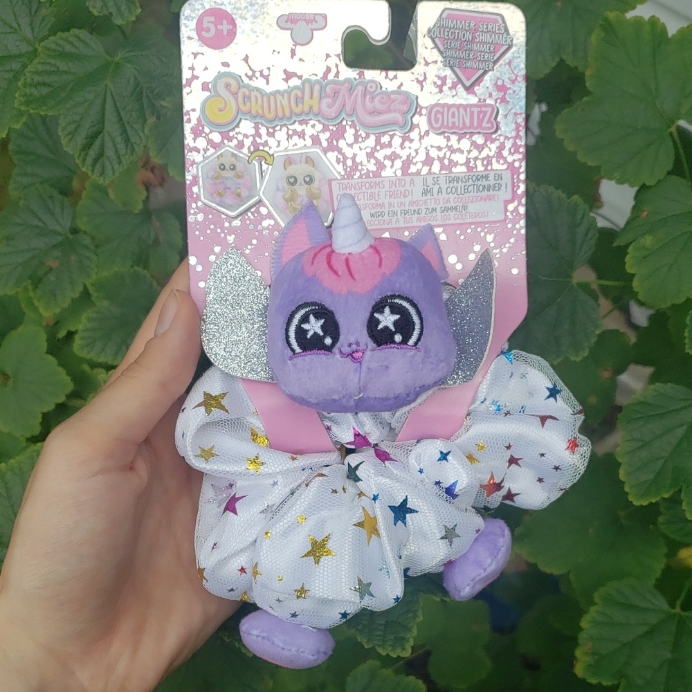 Scrunchmiez Giantz Unicorn Plush Scrunchie - Purple and White